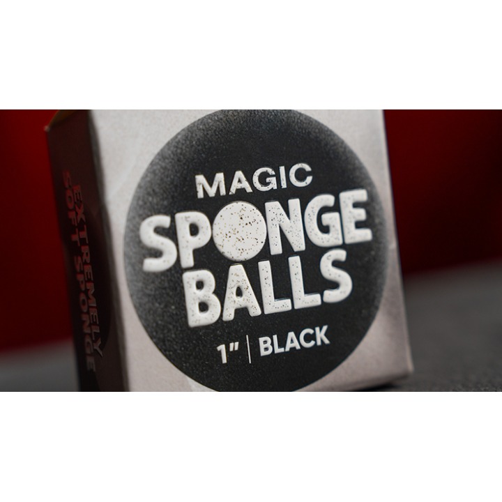 Magic Sponge Balls 4PK BLACK 1" by Murphy's Magic