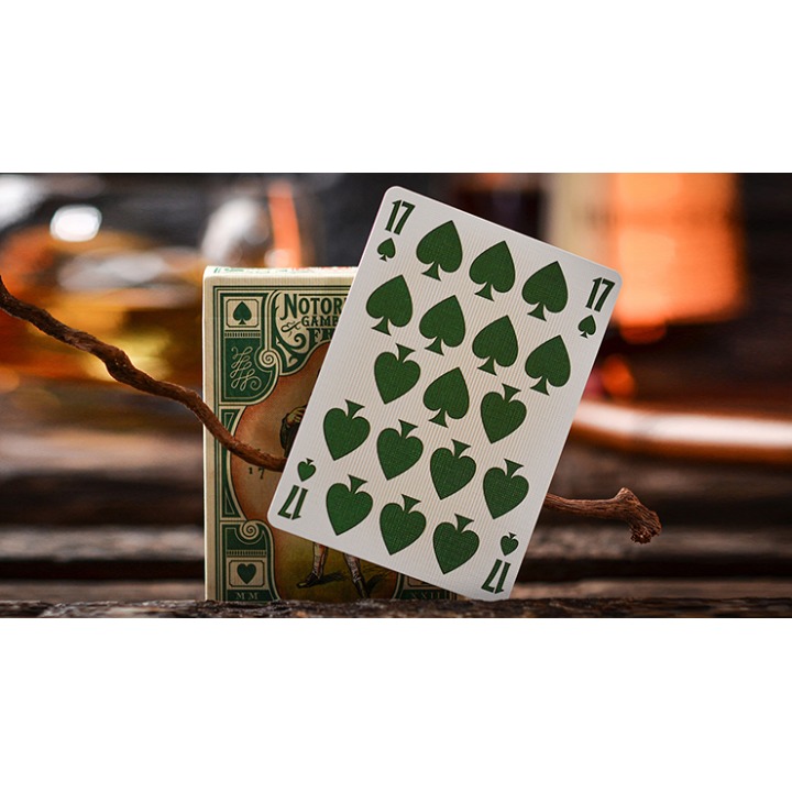 Notorious Gambling Frog (Green) Playing Cards by Stockholm17