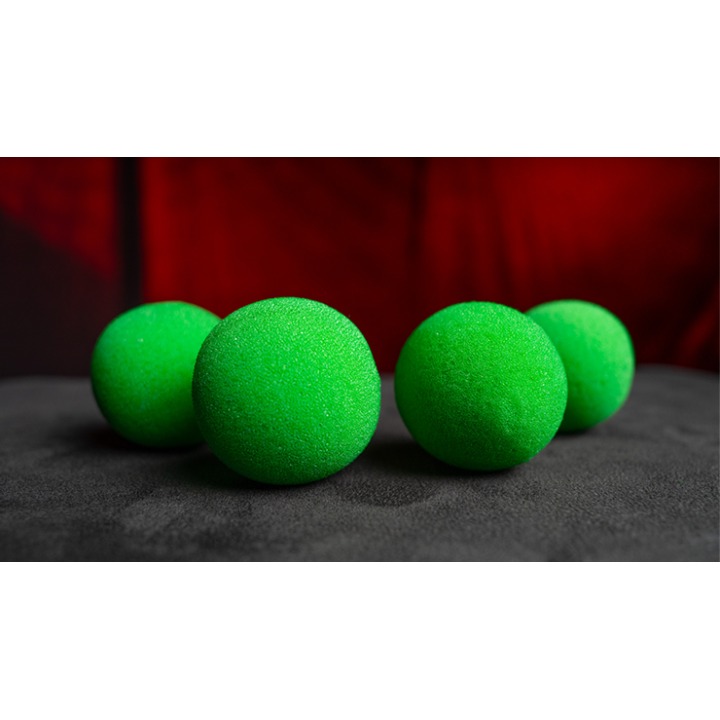Magic Sponge Balls 4PK GREEN 2" by Murphy's Magic