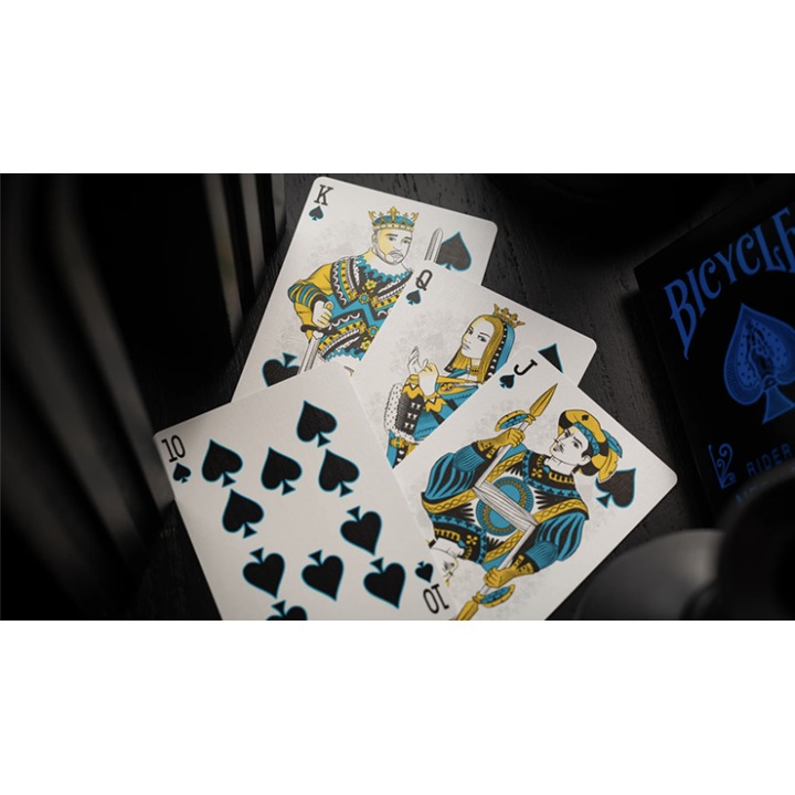 Bicycle Cool Blue Neon Rider Back Playing Cards