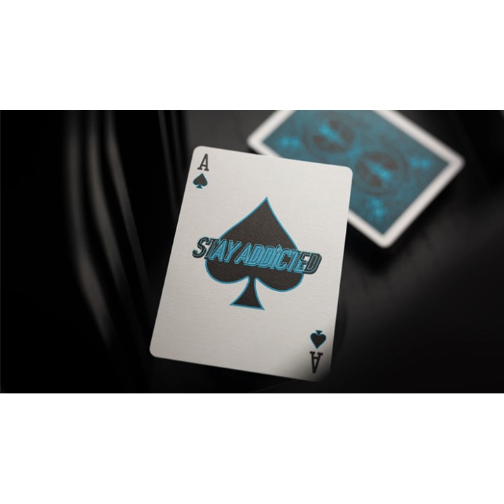 Bicycle Cool Blue Neon Rider Back Playing Cards