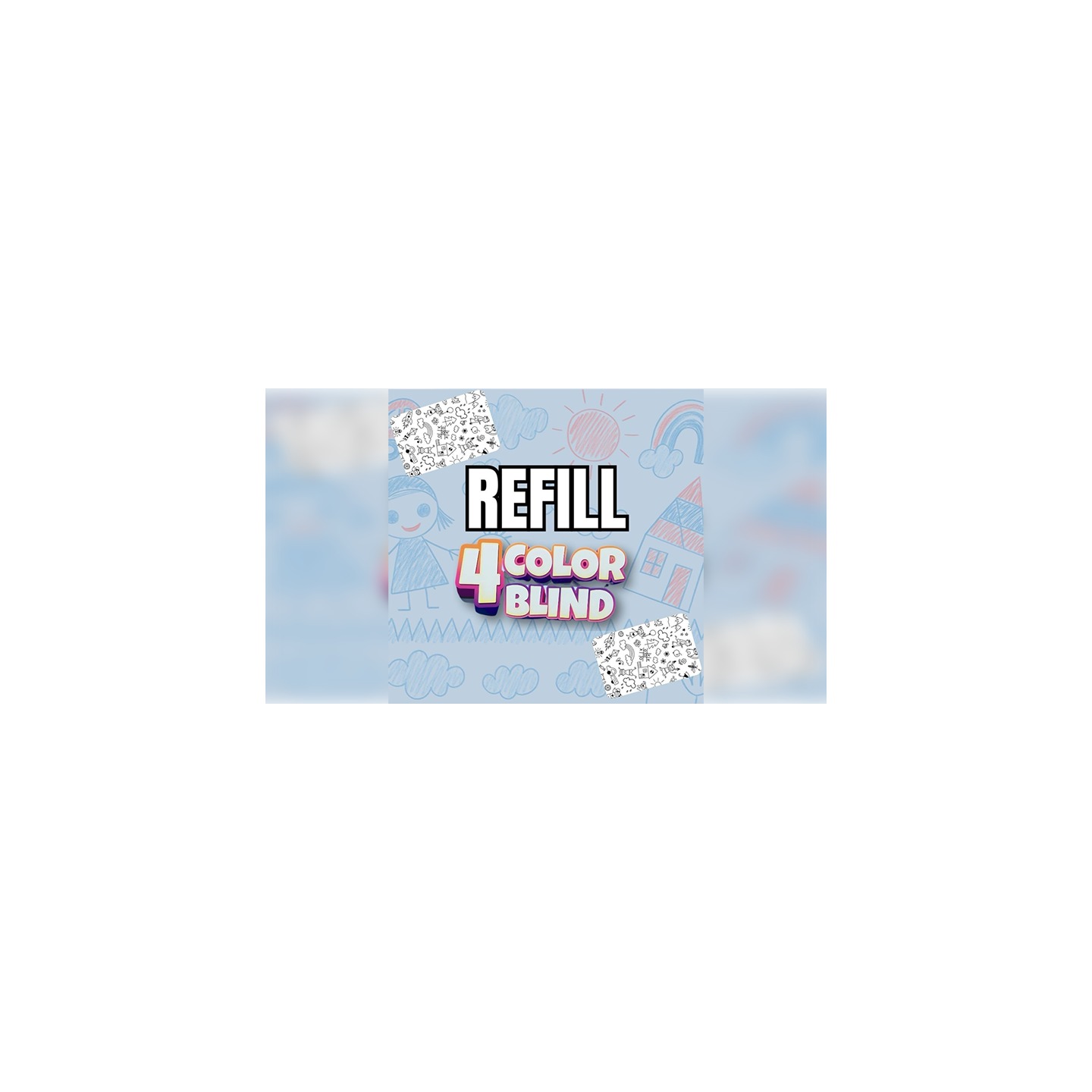 4 Color Blind Refill by Guillaume Bienne