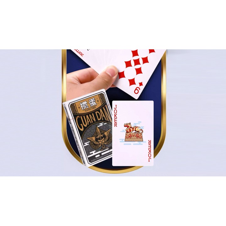 GUAN DAM -Warriors of the Three Kingdoms (Black) Playing Cards by YOKAGAME
