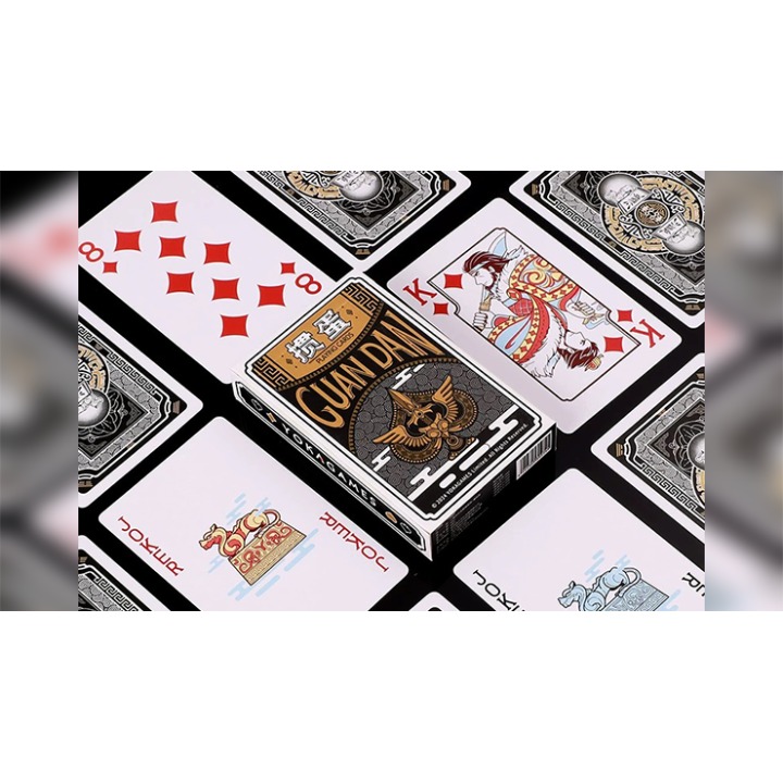 GUAN DAM -Warriors of the Three Kingdoms (Black) Playing Cards by YOKAGAME