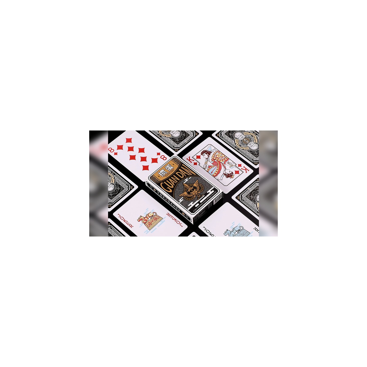 GUAN DAM -Warriors of the Three Kingdoms (Black) Playing Cards by YOKAGAME