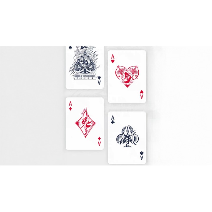 Warriors Of Three Kingdoms (Blue) Playing Cards by YOKAGAME