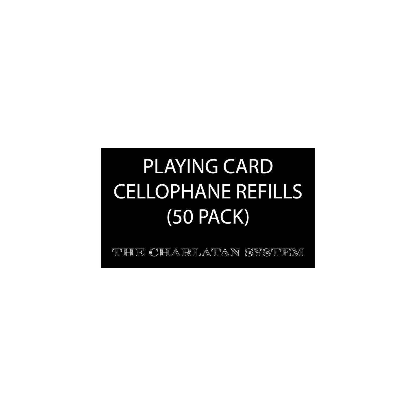 Playing Card Cellophane Refills (50 Units)