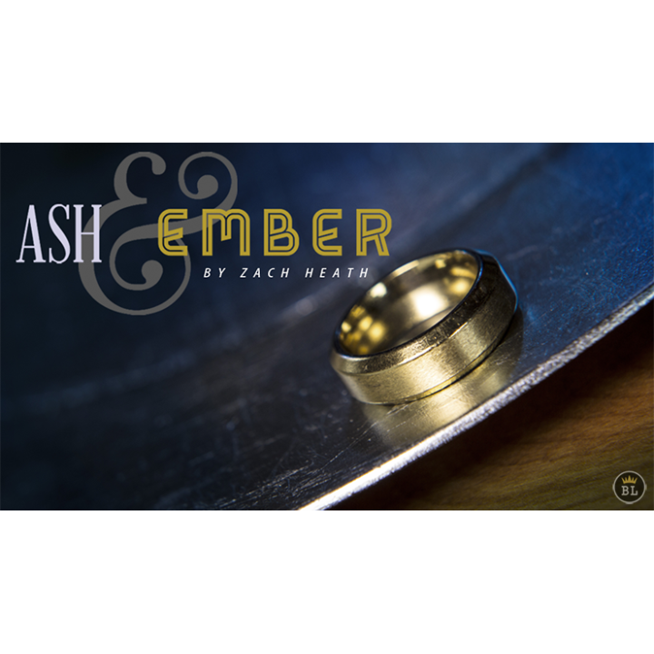 Ash and Ember Gold Beveled Size 13 (2 Rings) by Zach Heath
