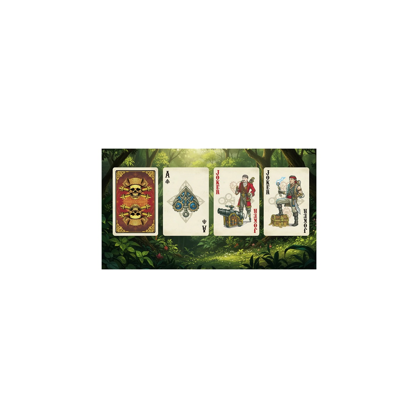 Skeleton Pirates Playing Cards