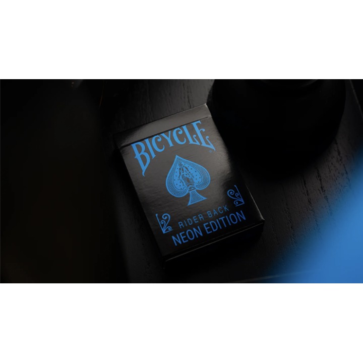 Bicycle Cool Blue Neon Rider Back Playing Cards