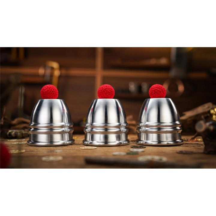 Aluminum Alloy Cups and Balls Set by TCC Magic