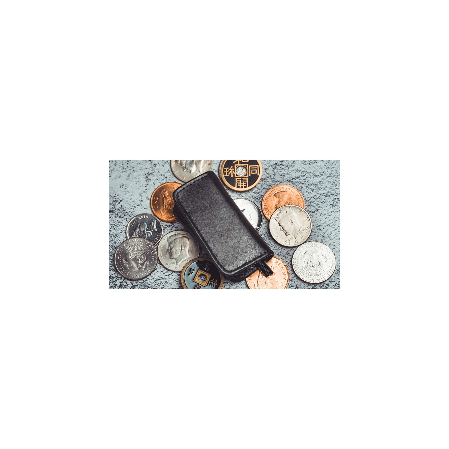 Zipper Coin Purse by Amor Magic