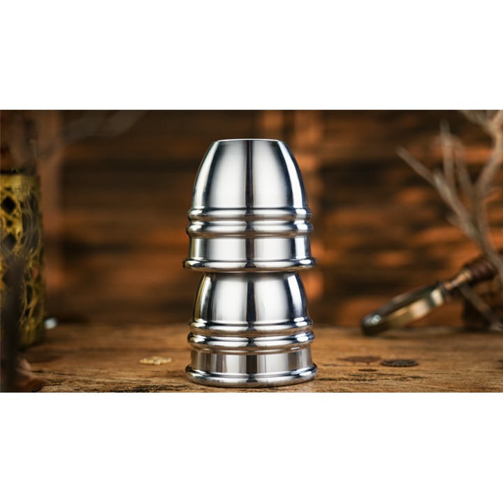 Aluminum Alloy Cups and Balls Matching Solid Cup by TCC Magic