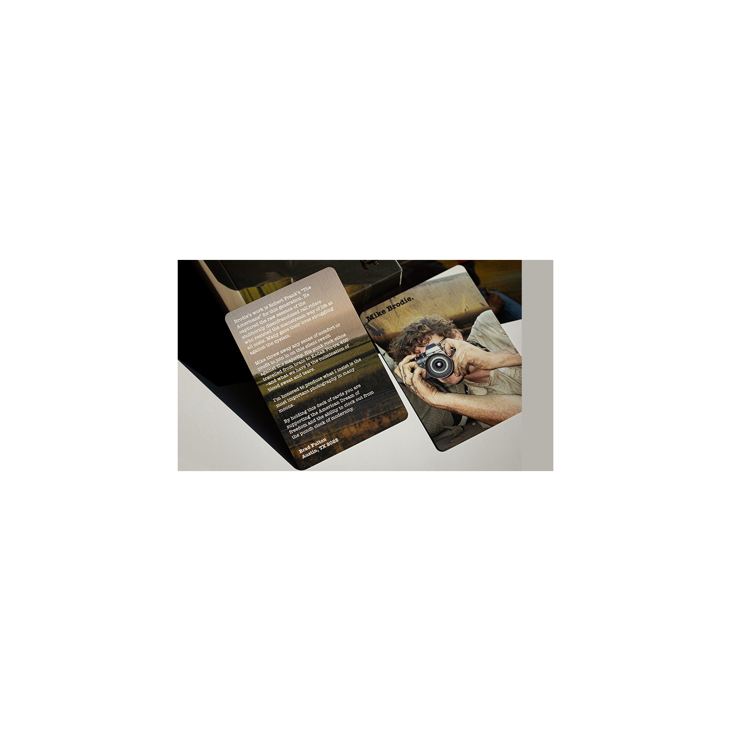 MIKE BRODIE APOJP PHOTOGRAPHIC PLAYING CARDS