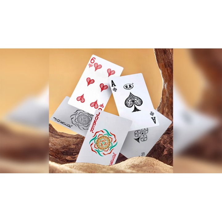 Three Rabbits with Ears Playing Cards