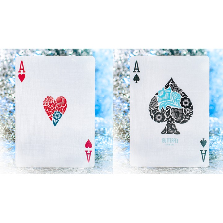 Butterfly Seasons Marked Playing Cards (Winter) by Ondrej Psenicka