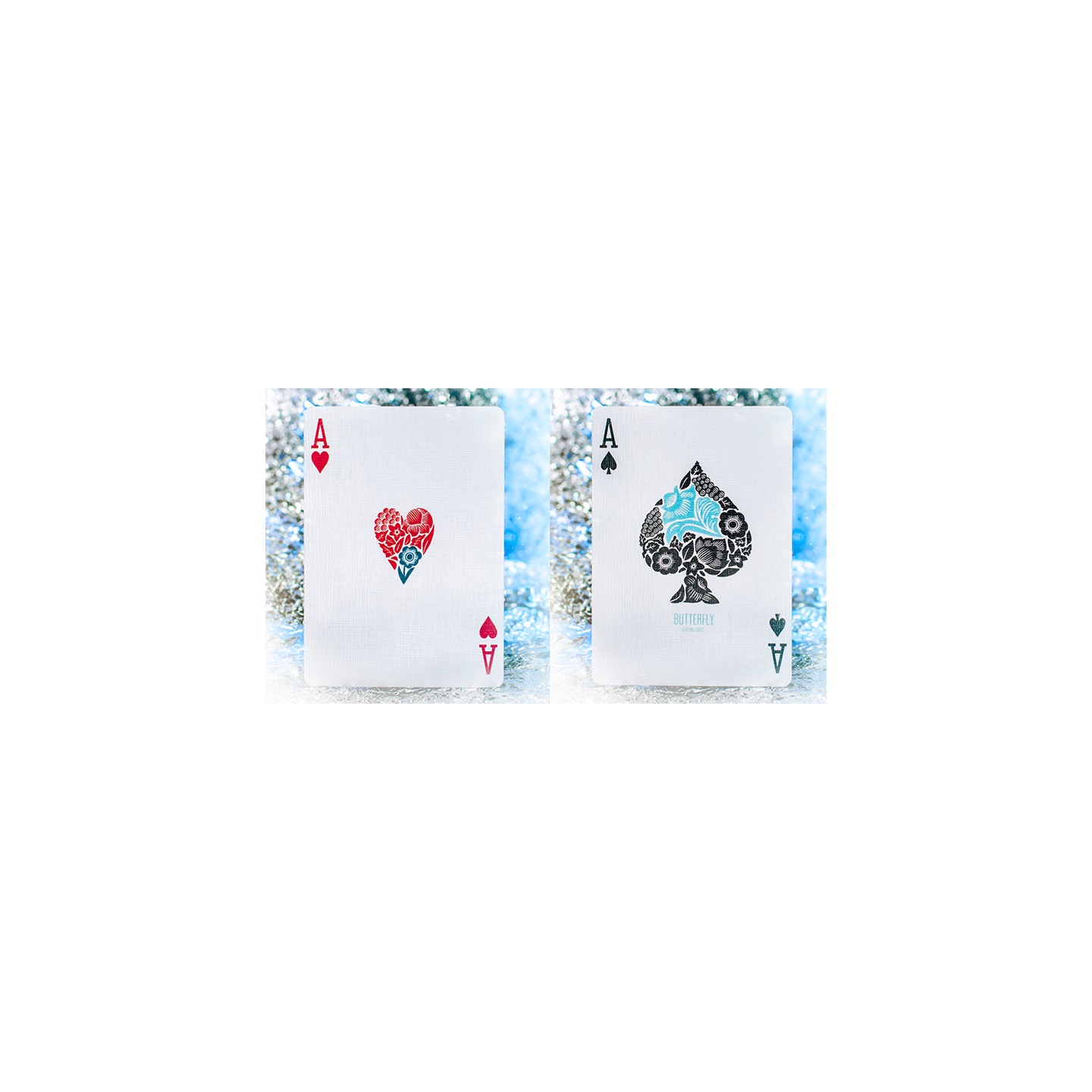 Butterfly Seasons Marked Playing Cards (Winter) by Ondrej Psenicka