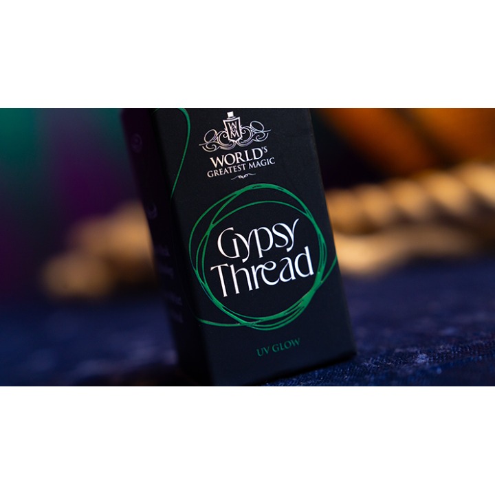 WGM UV GLOW GYPSY THREAD GREEN REFILL SPOOL by Murphy's Magic