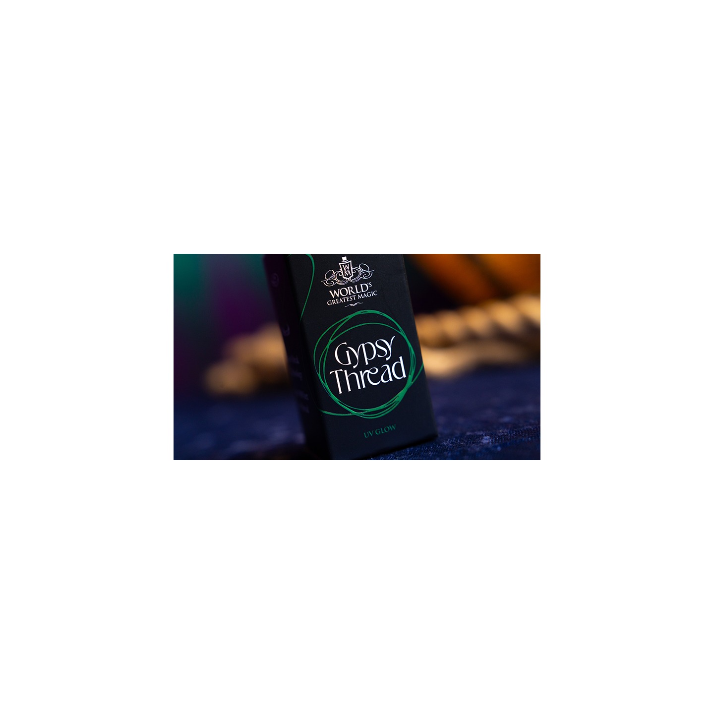 WGM UV GLOW GYPSY THREAD GREEN REFILL SPOOL by Murphy's Magic