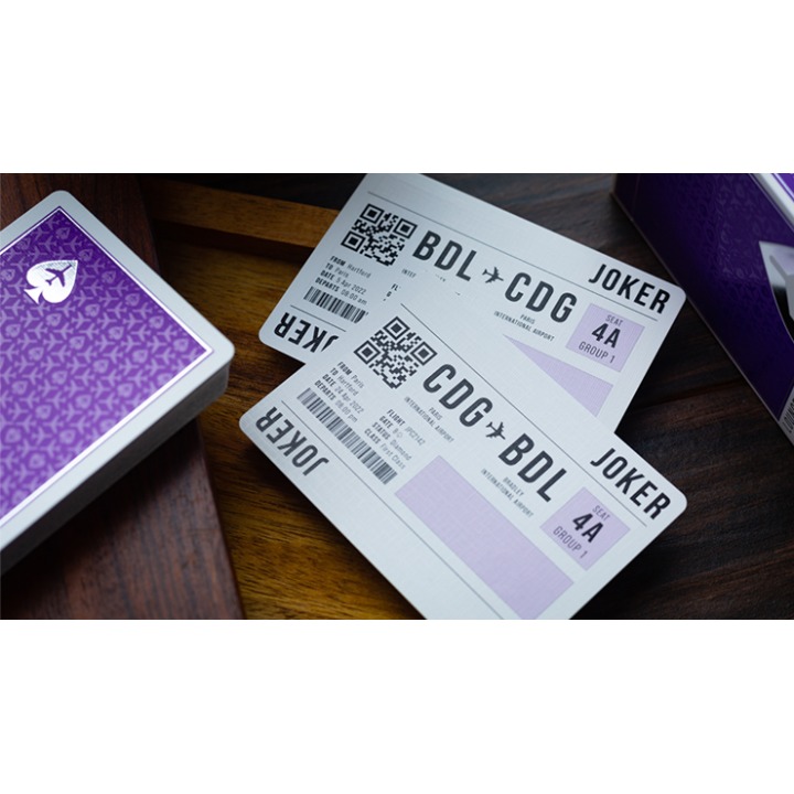 Limited Edition Lounge in Passenger Purple by Jetsetter Playing Cards