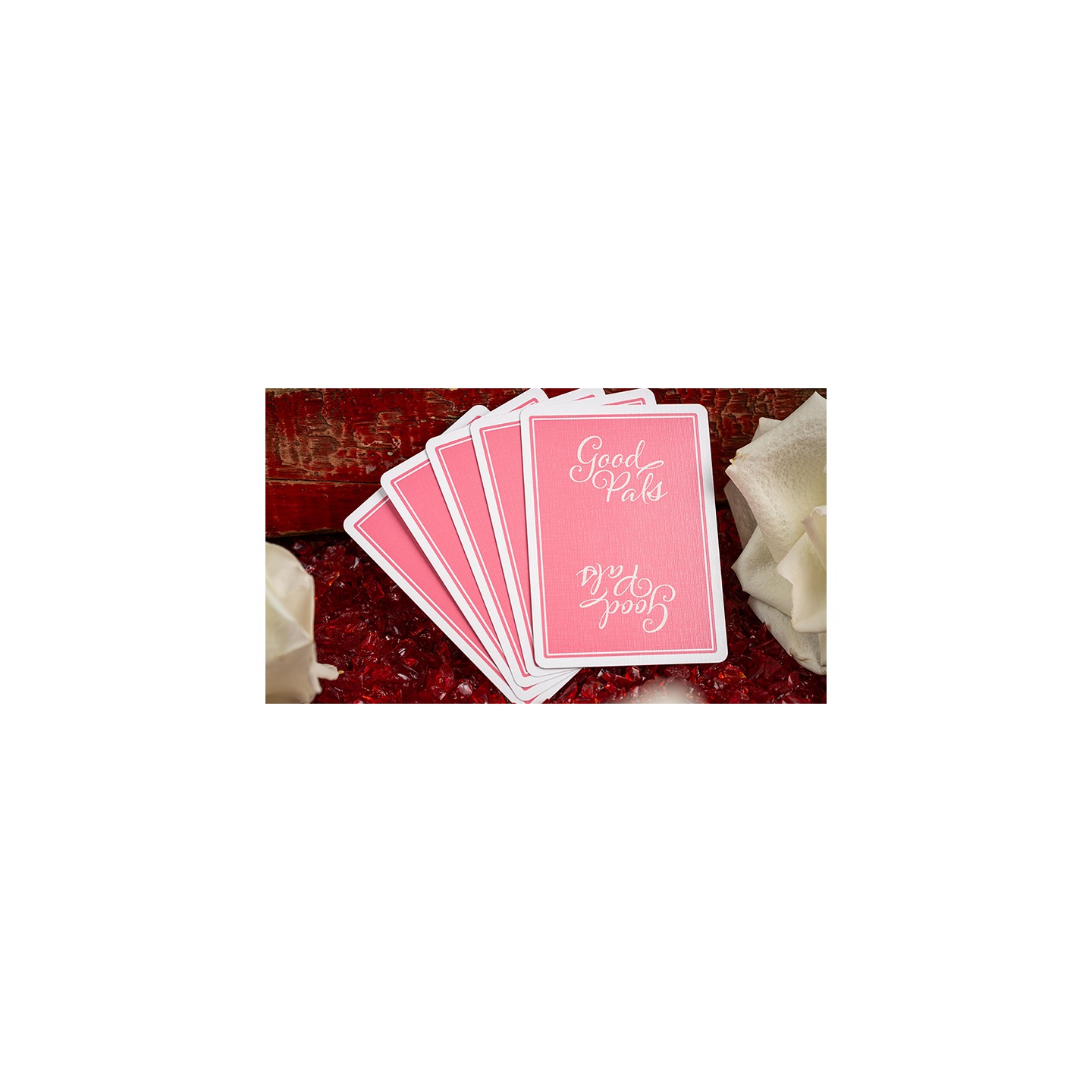 Good Pals Valentine's Pink Playing Cards