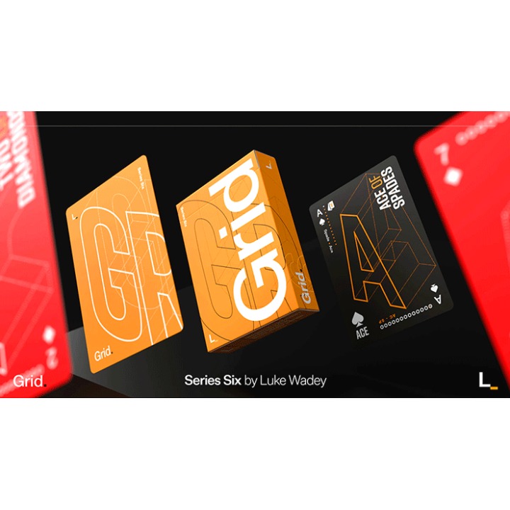 Grid Series Six- Typographic Playing Cards