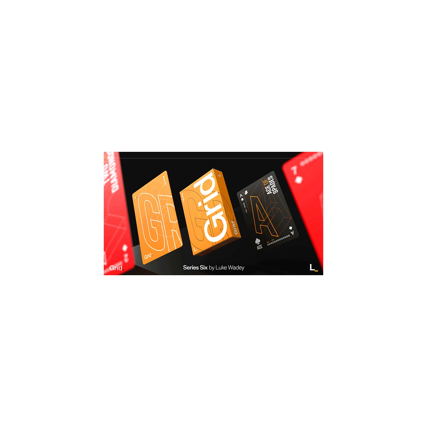 Grid Series Six- Typographic Playing Cards