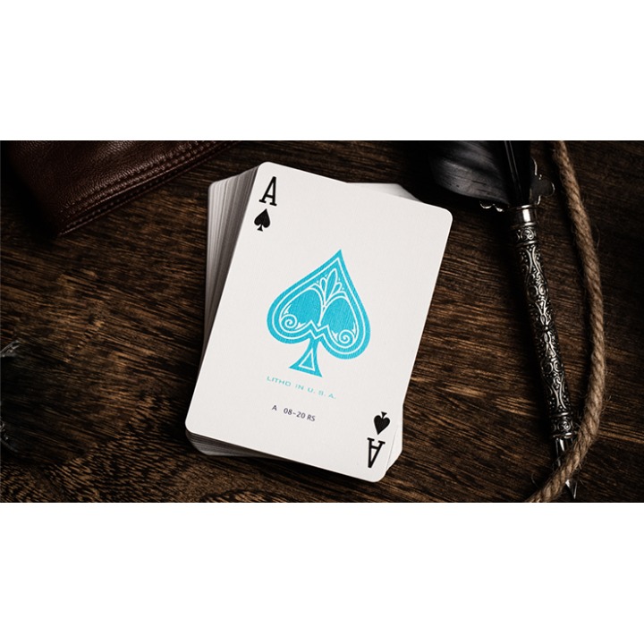 Jerry's Nugget (Icey Blue) Marked Monotone Playing Cards