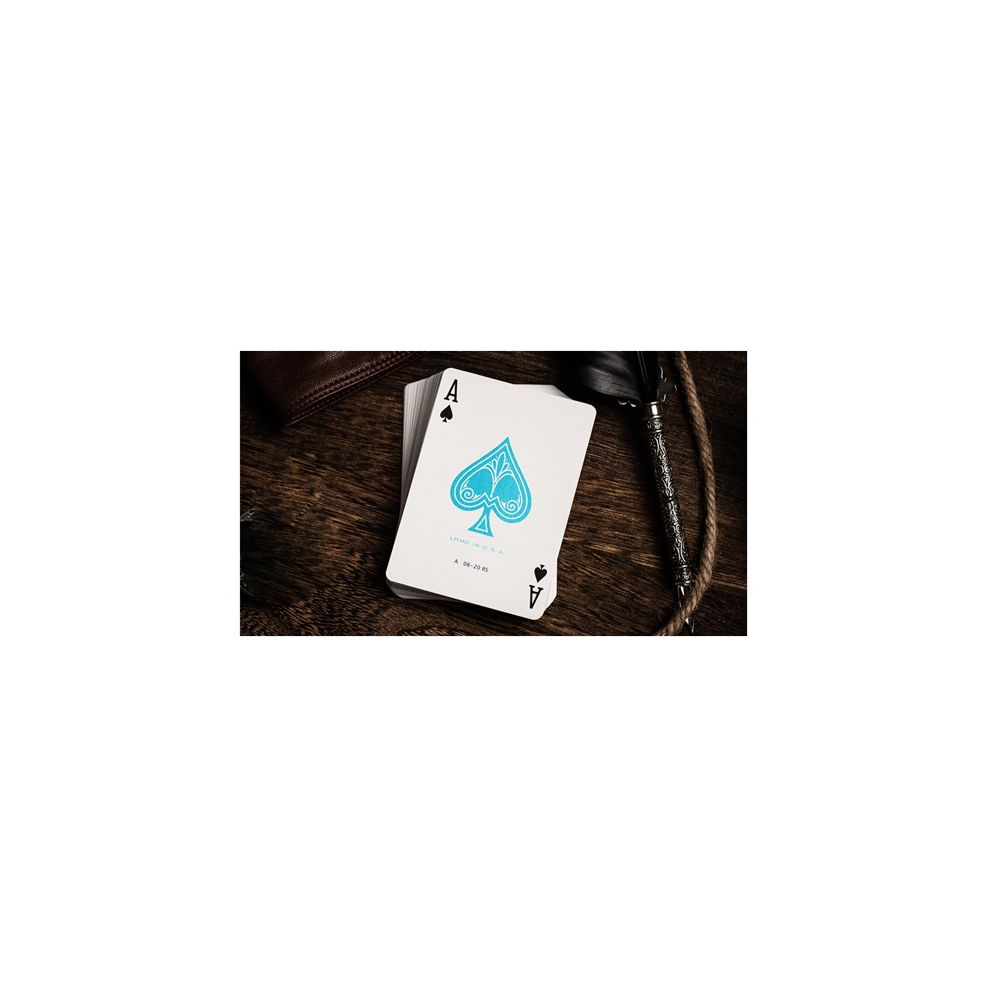 Jerry's Nugget (Icey Blue) Marked Monotone Playing Cards
