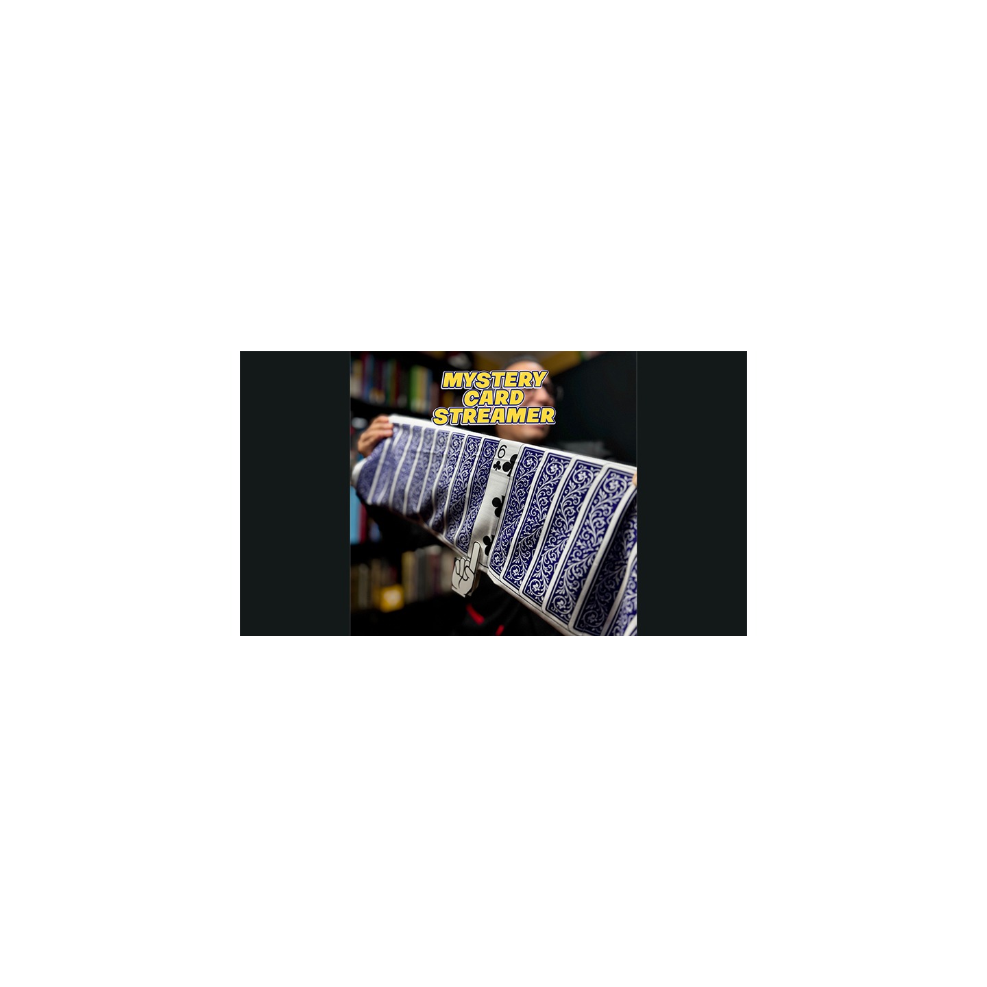 Mystery Card Streamer (Blue 6 of Clubs) by PlayTime Magic DEFMA