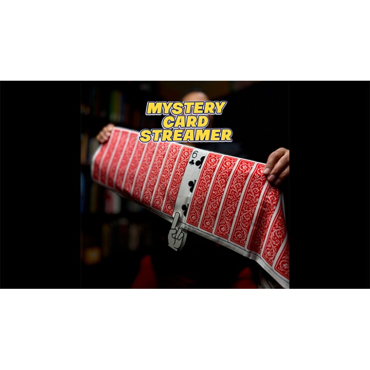 Mystery Card Streamer (Red 6 of Clubs) by PlayTime Magic DEFMA