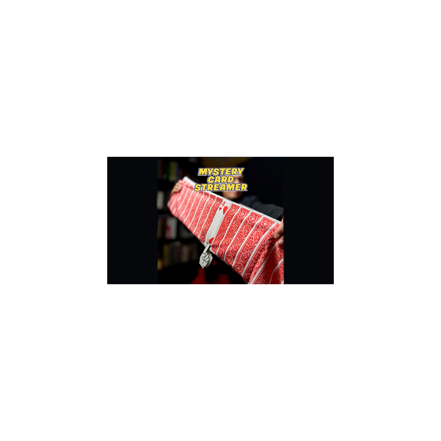 Mystery Card Streamer (Red 4 of Hearts) by PlayTime Magic DEFMA