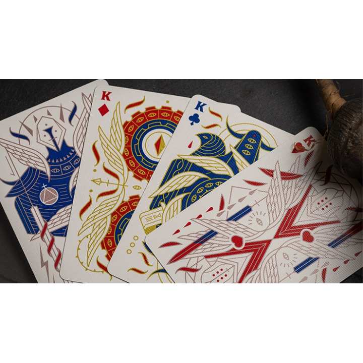Celestial Valor Playing Cards by Giovanni Meroni(greenish yellow)