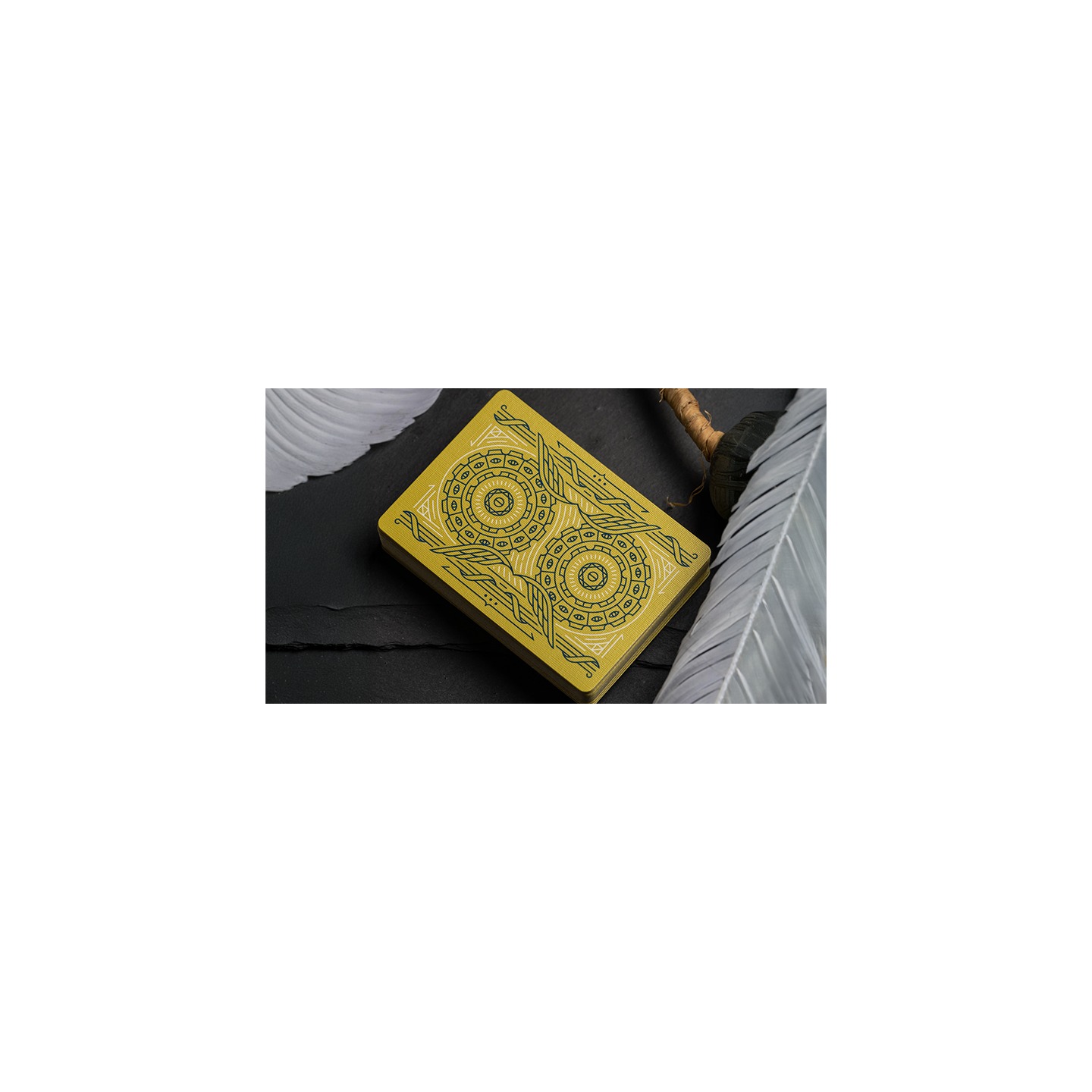 Celestial Valor Playing Cards by Giovanni Meroni(greenish yellow)