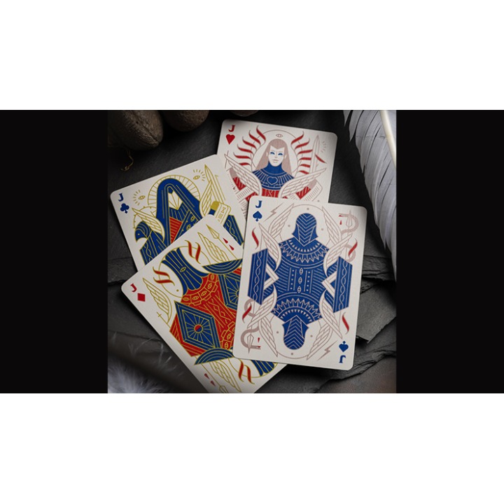 Celestial Valor Playing Cards by Giovanni Meroni(greenish yellow)