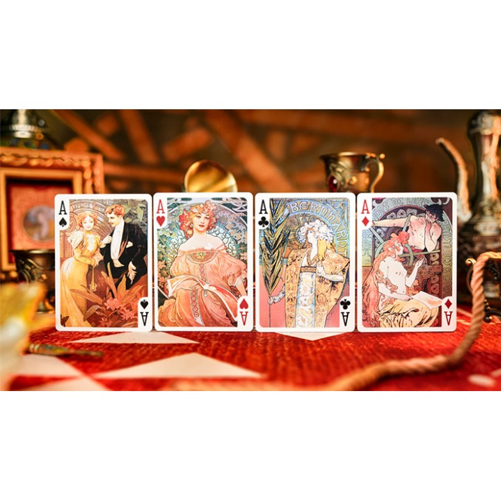 Mucha Standard Playing Cards by 52 MUSÉE