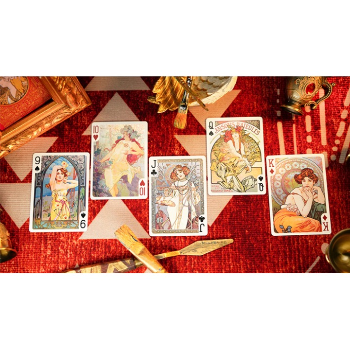Mucha Standard Playing Cards by 52 MUSÉE