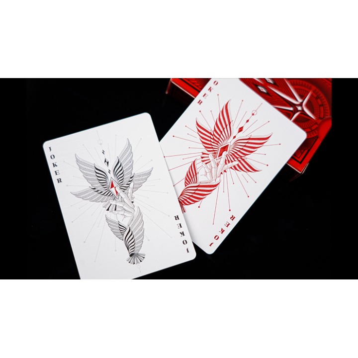 Mr. Black V1 (Red) Playing Cards