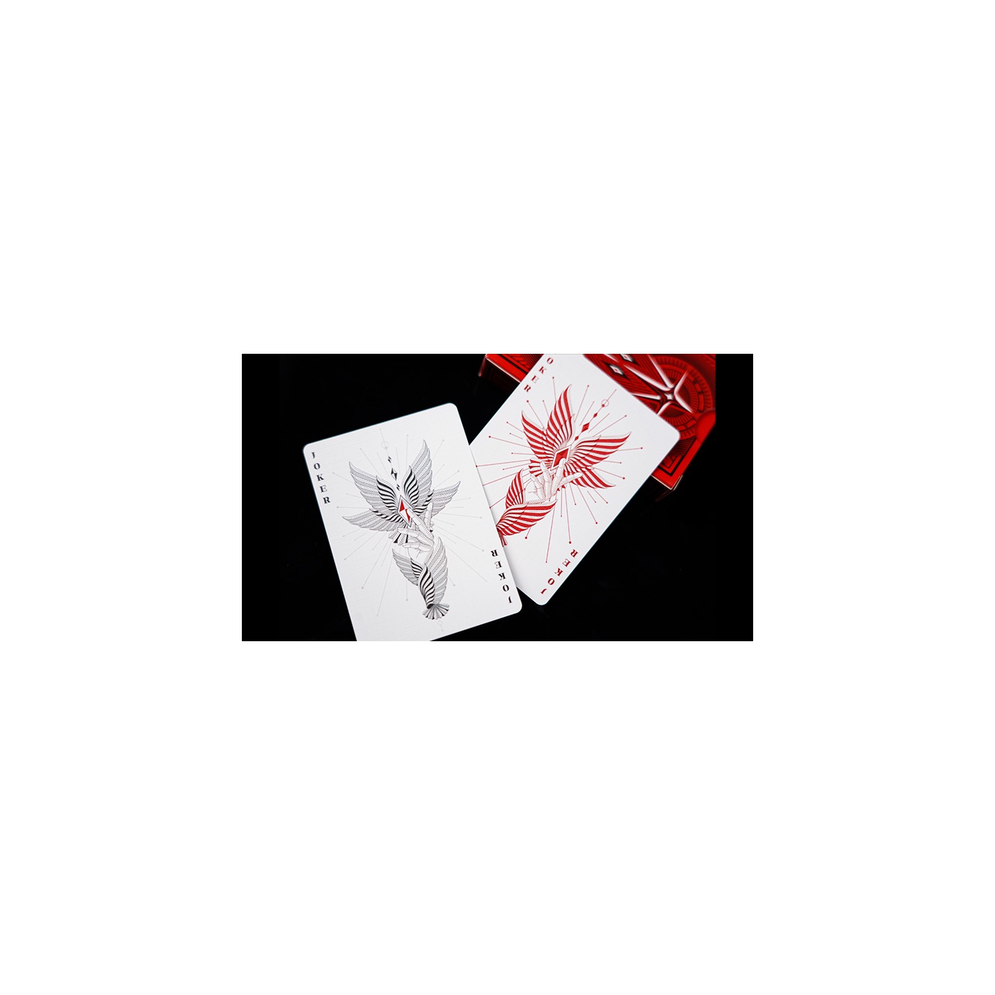 Mr. Black V1 (Red) Playing Cards