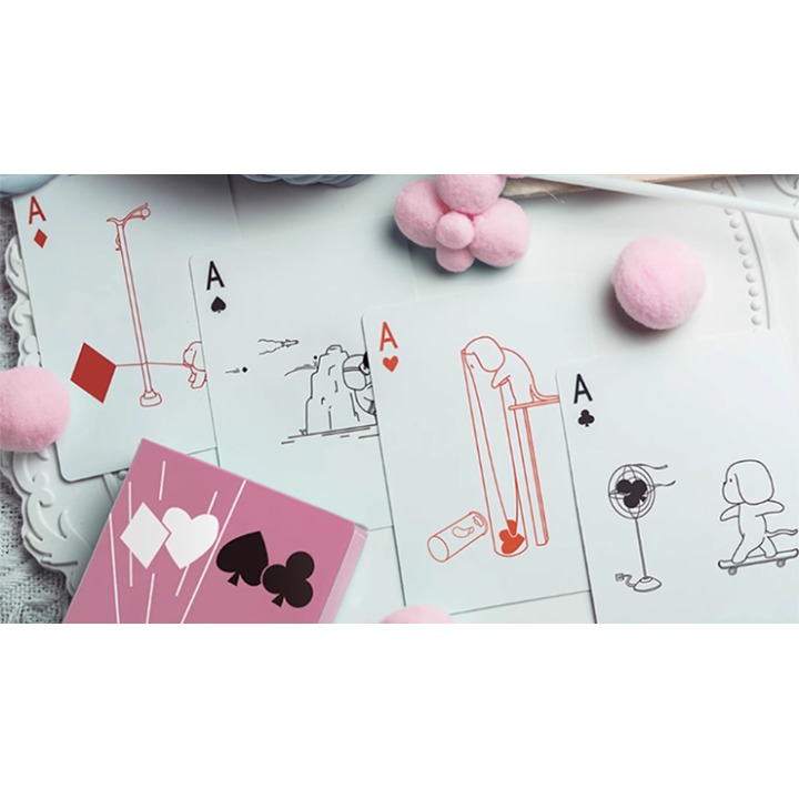 Diary of Kitten and Puppy - Puppy Pink Edition Playing Cards