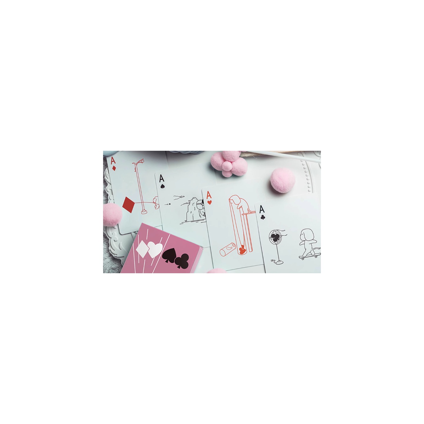 Diary of Kitten and Puppy - Puppy Pink Edition Playing Cards