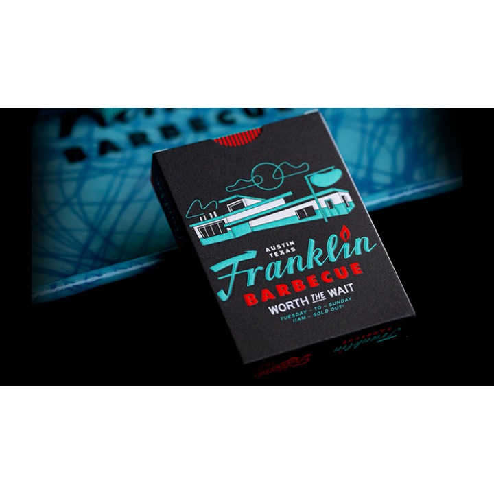 FRANKLIN BBQ RETRO BLACK PLAYING CARDS