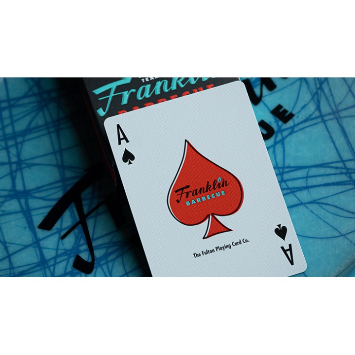 FRANKLIN BBQ RETRO BLACK PLAYING CARDS