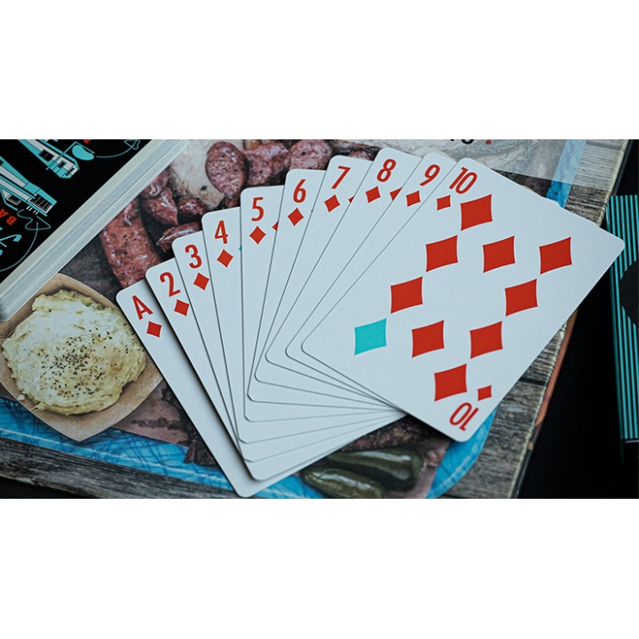 FRANKLIN BBQ RETRO BLACK PLAYING CARDS