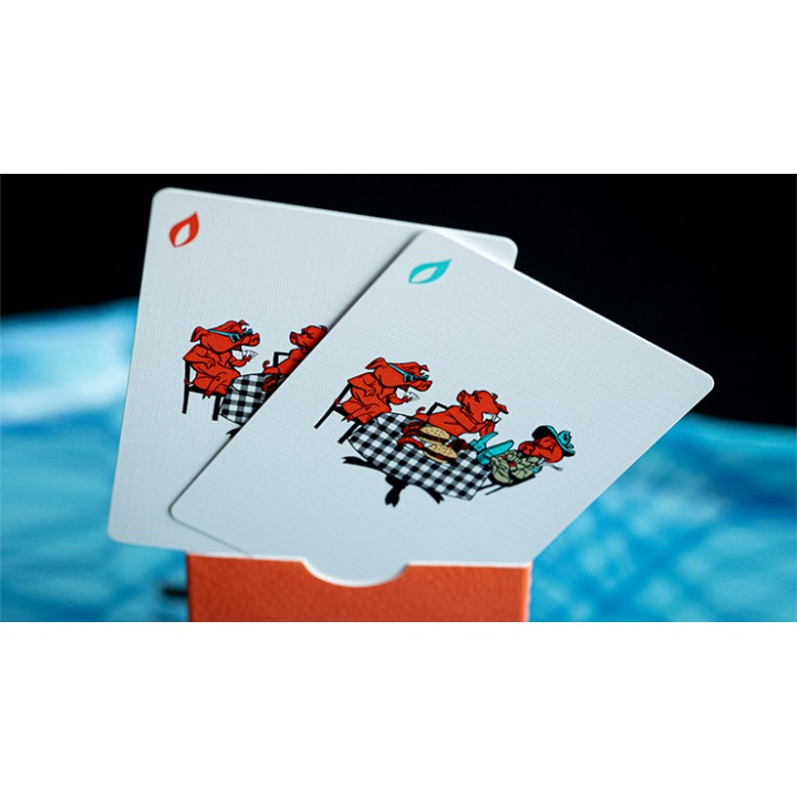 FRANKLIN BBQ CLASSIC ORANGE PLAYING CARDS
