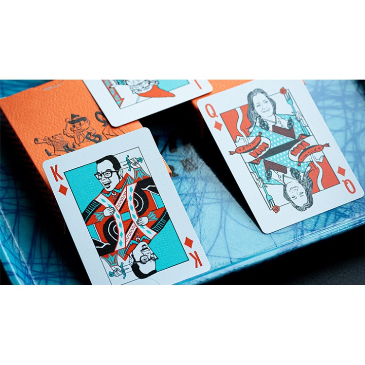 FRANKLIN BBQ CLASSIC ORANGE PLAYING CARDS