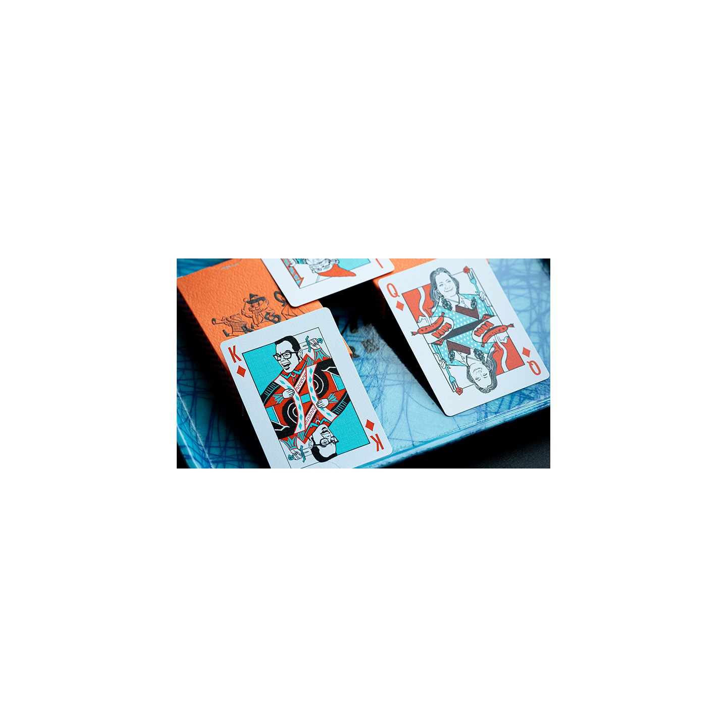 FRANKLIN BBQ CLASSIC ORANGE PLAYING CARDS