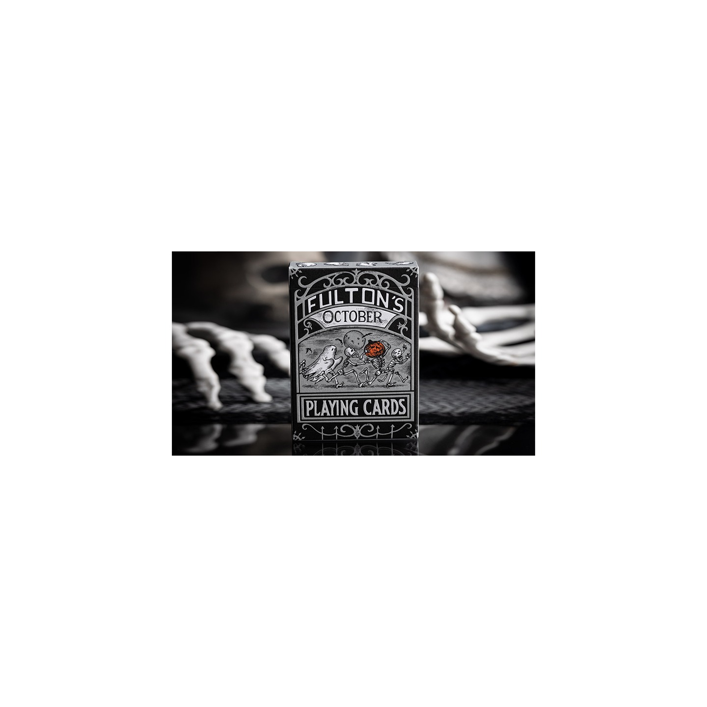 FULTONS OCTOBER TOMBSTONE GREY PLAYING CARDS