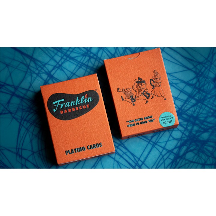 FRANKLIN BBQ CLASSIC ORANGE PLAYING CARDS