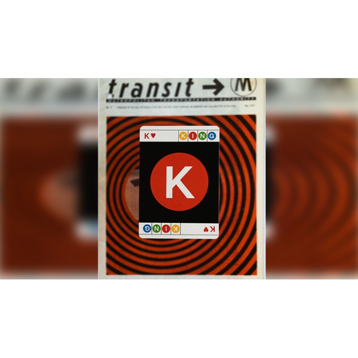 BLACK EDITION FULTON STREET MTA PLAYING CARDS (1972 VIGNELLI MAP EDITION)